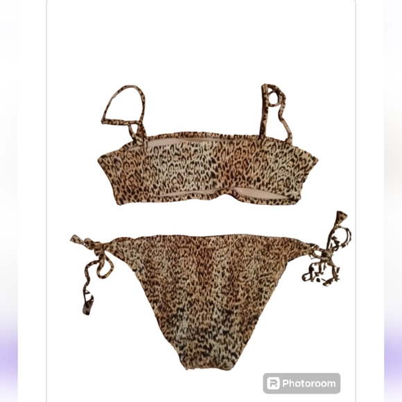 VS Swim Santa Teresa Smocked Bandeau Top & Matching Side Tie Classic Bottoms - Picture 8 of 8